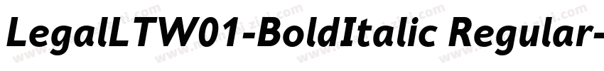 LegalLTW01-BoldItalic Regular字体转换